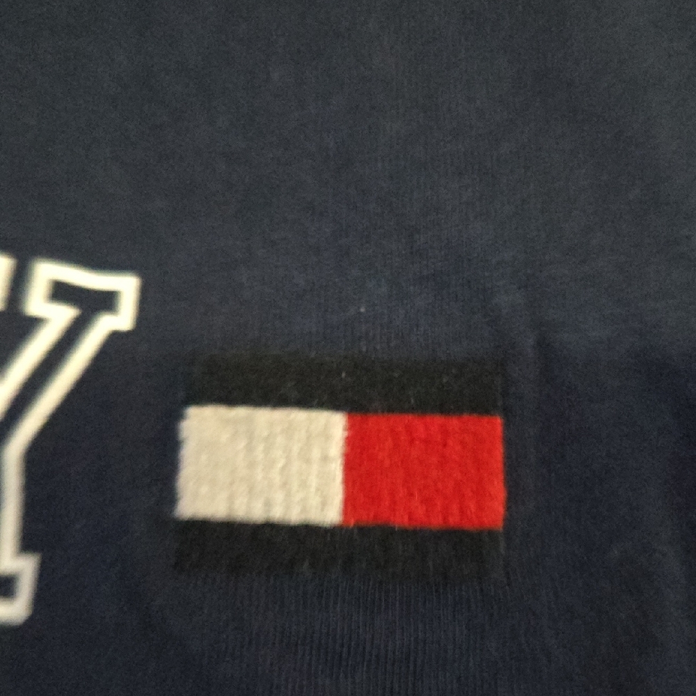 Tommy Hilfiger Logo Navy  Short Sleeve Tee BOYS SIZE 14 16 - Picture 7 of 8